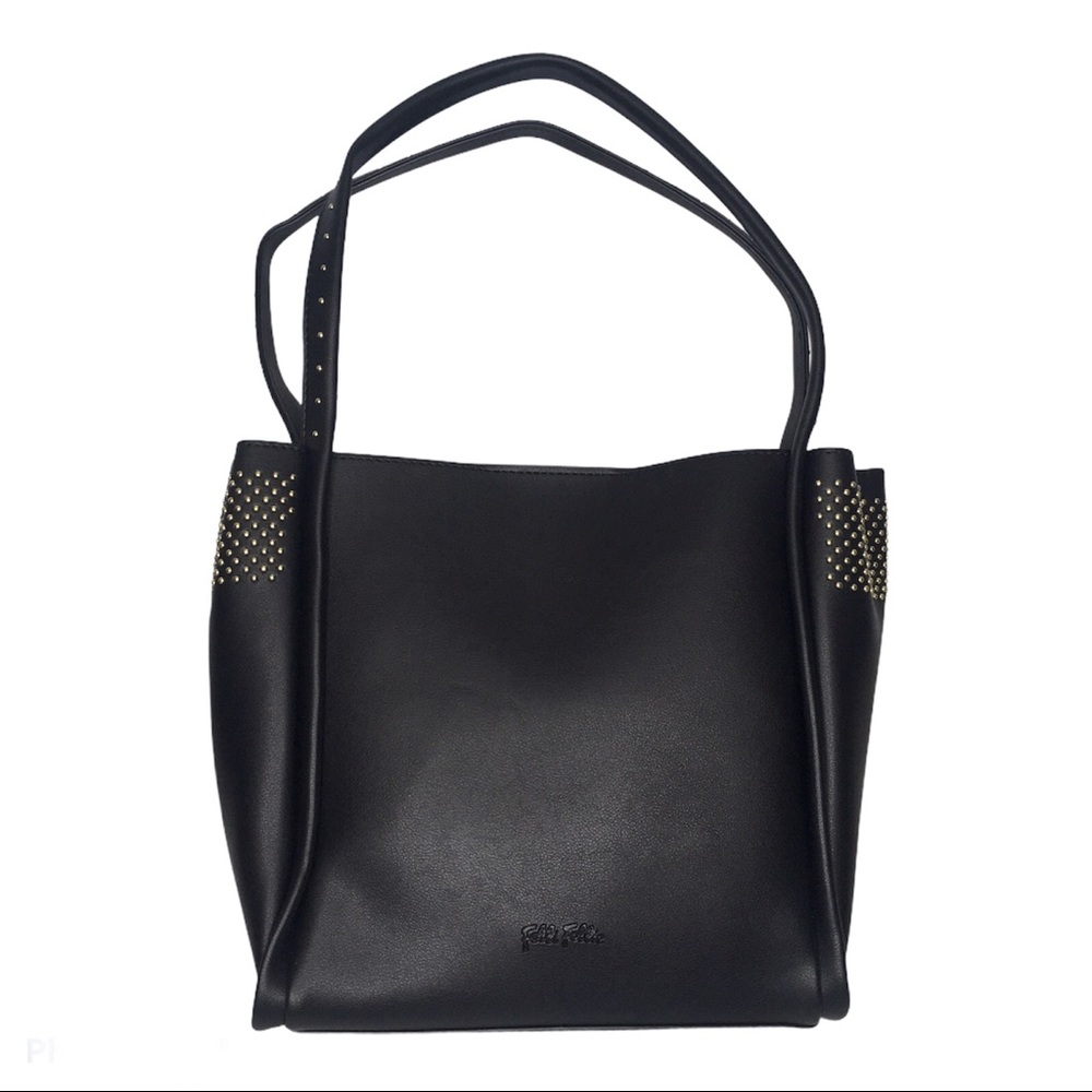 New Folli Follie Black Leather Shoulder Bag & Crossbody Bag - Picture 3 of 12